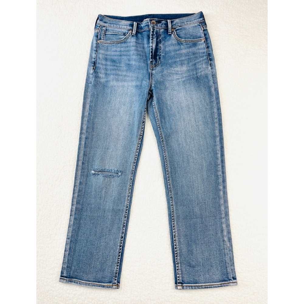 (NWOT) SERRA RETREAT • El Sol Light Wash Straight Leg Jeans, 6 - Picture 3 of 13